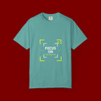 Minimalist 'Smile Frame' T-Shirt — Neon Accent Graphic Tee