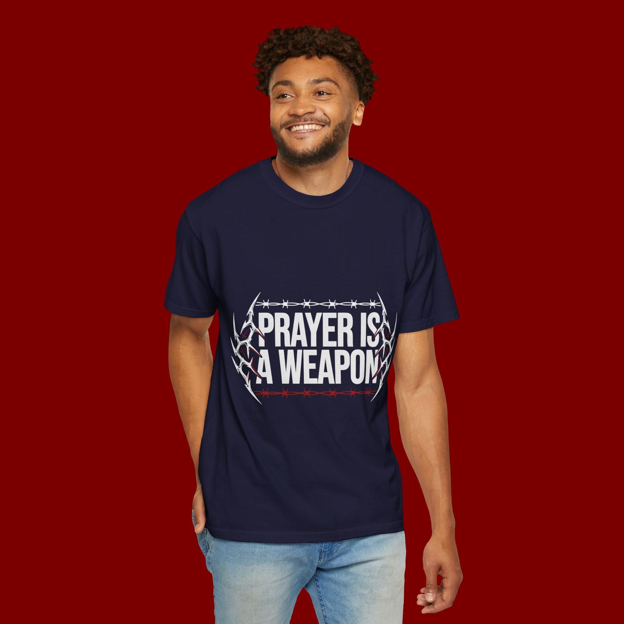 Prayer Is A Weapon T-Shirt — Christian Faith Graphic Tee