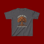 Autumn Oak Tree Kids T‑Shirt — Cozy Fall Nature Tee for Children