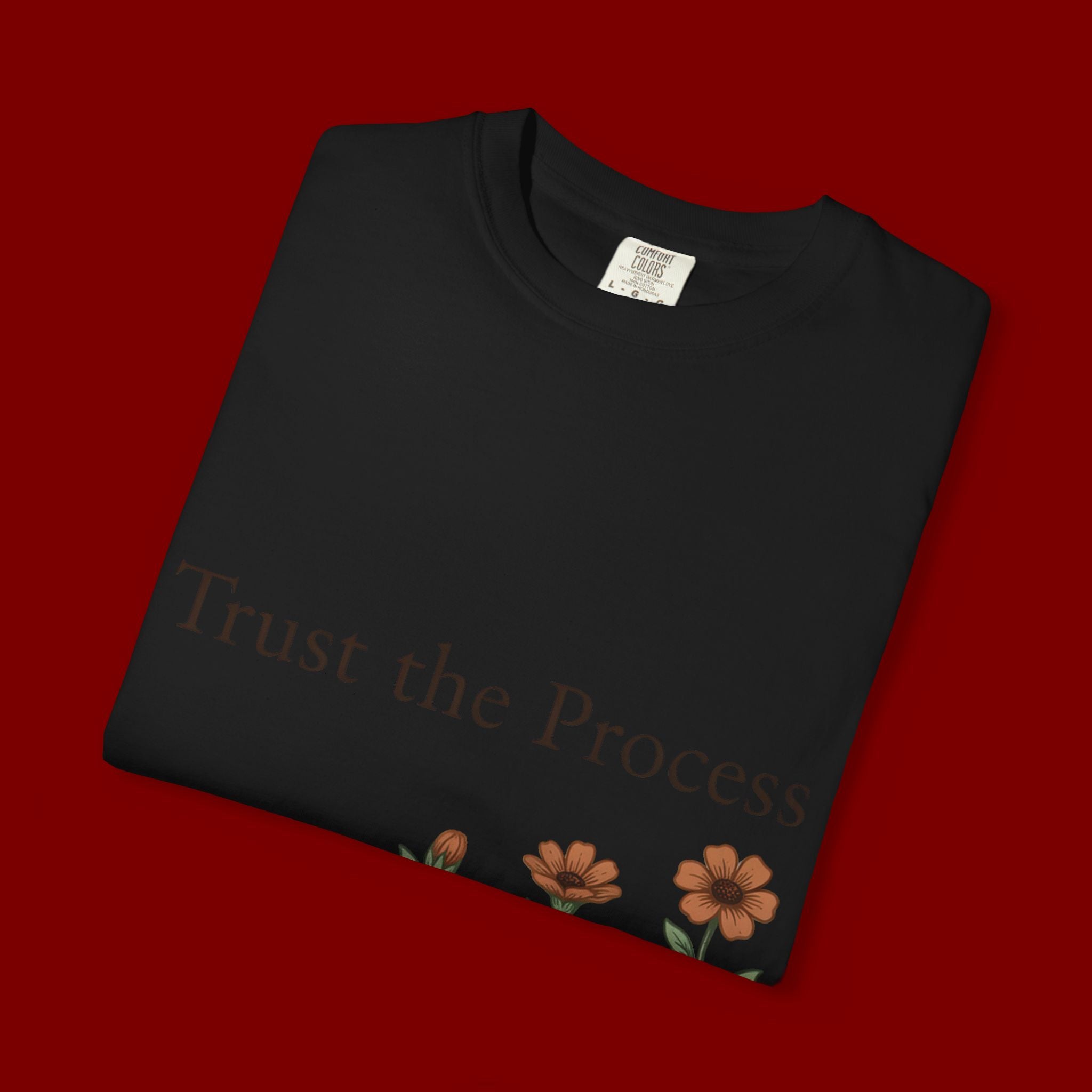 Trust the Process Floral T-Shirt — Growth Graphic Tee