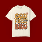God First Bro T-Shirt — Retro Christian Faith Tee