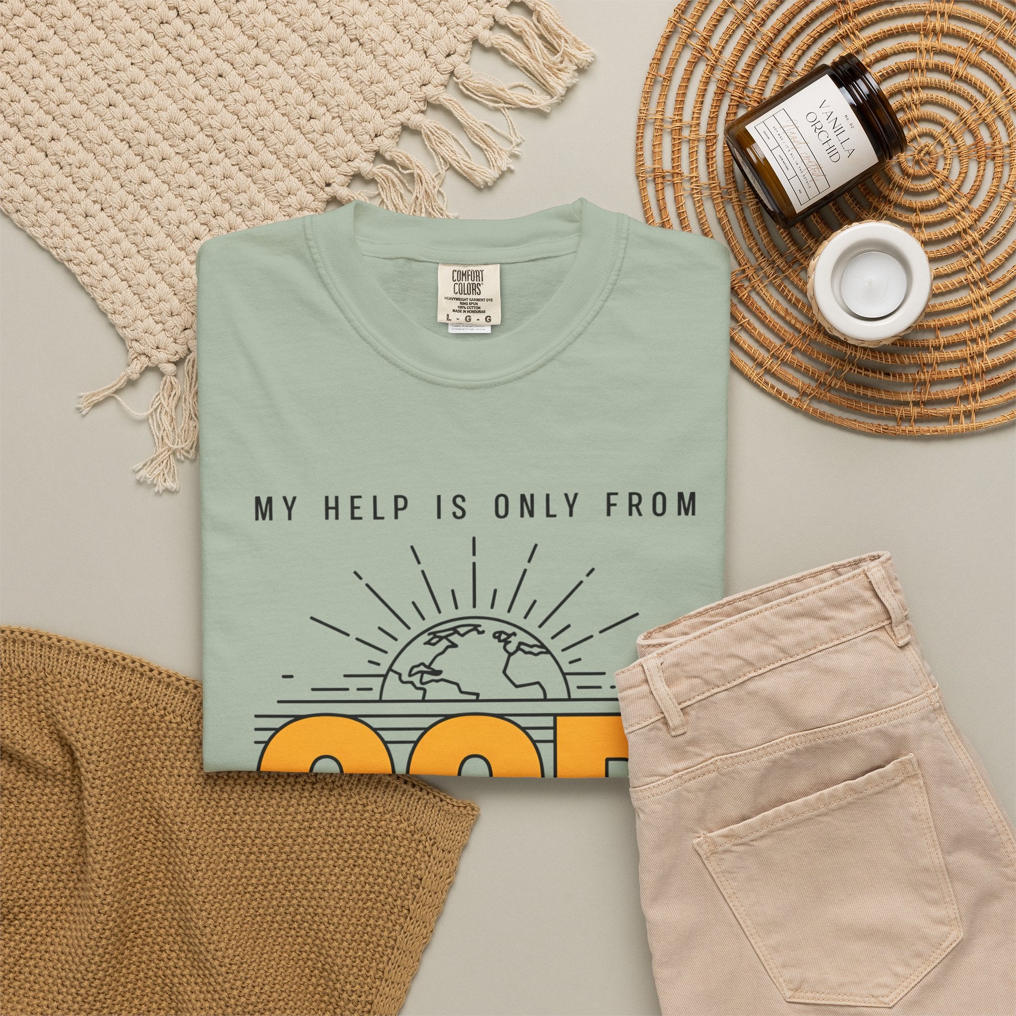 God The Creator T-Shirt — My Help Is Only From God Faith Tee