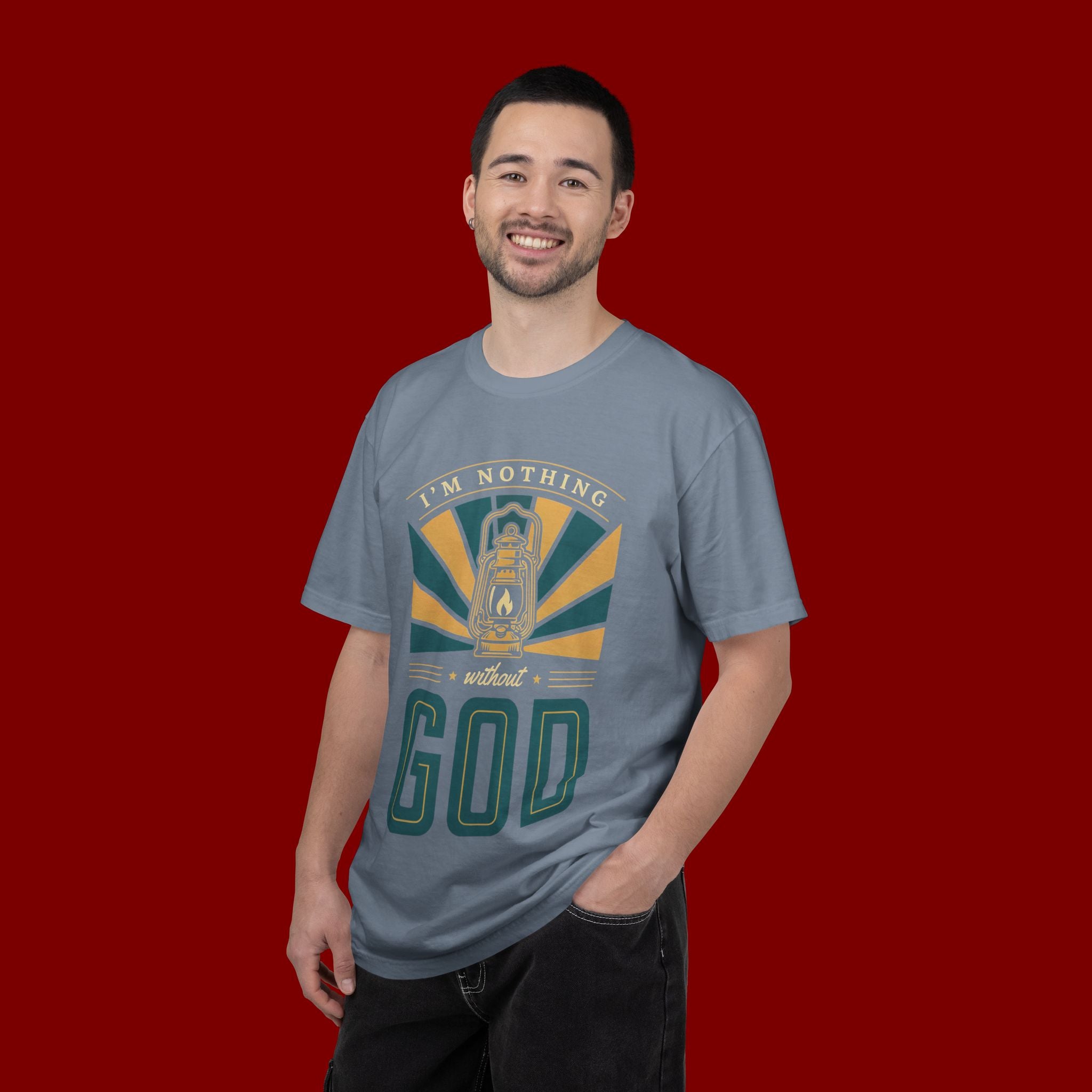 I'm Nothing Without God T-Shirt — Faith Lantern Christian Tee