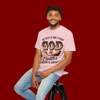 Christian T-Shirt — “My Help Is Only From God, The Creator of Heavens & Earth” Retro Faith Tee