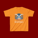 Kids Tee — “When God Steps In, Miracles Happen” Wave Heart Faith Shirt