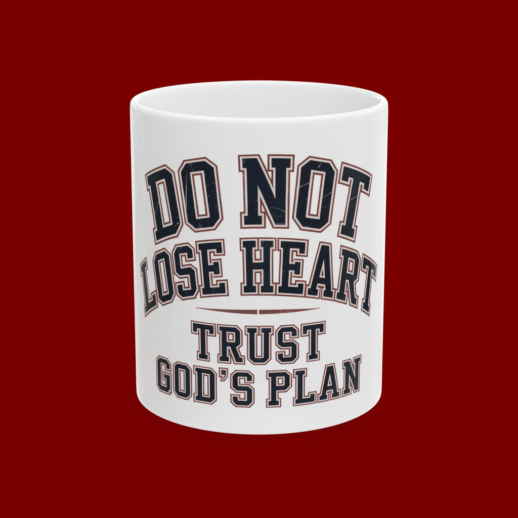 Ceramic Mug — "Fear Less, Pray More" Inspirational Sunrise Coffee Cup (11oz/15oz)