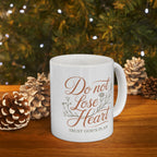 Daughter of the Light Ceramic Mug — Inspirational Floral Quote Coffee Cup (11oz, 15oz)