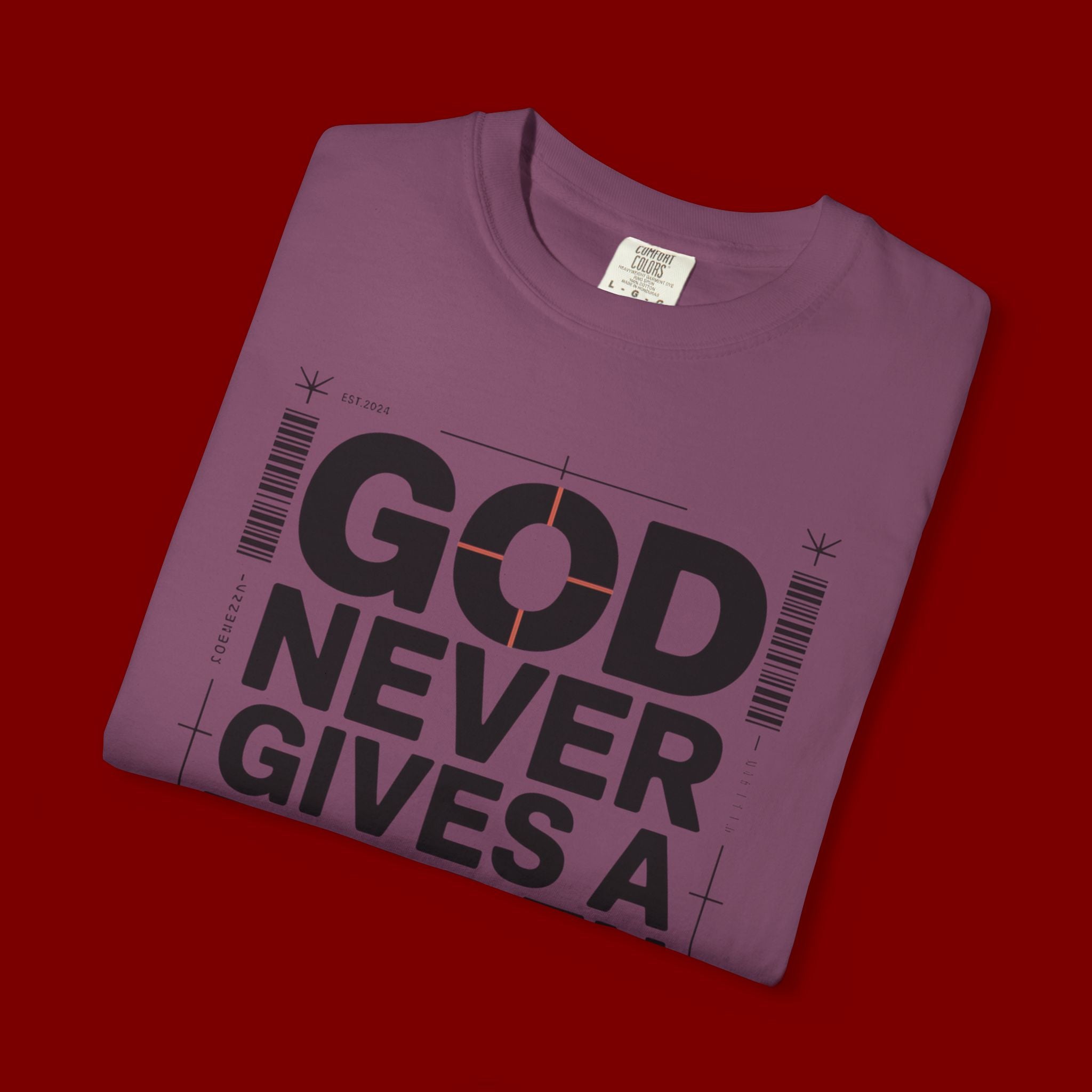 Christian Inspirational T-Shirt — "God Never Gives a Burden You Can't Bear" Motivational Tee