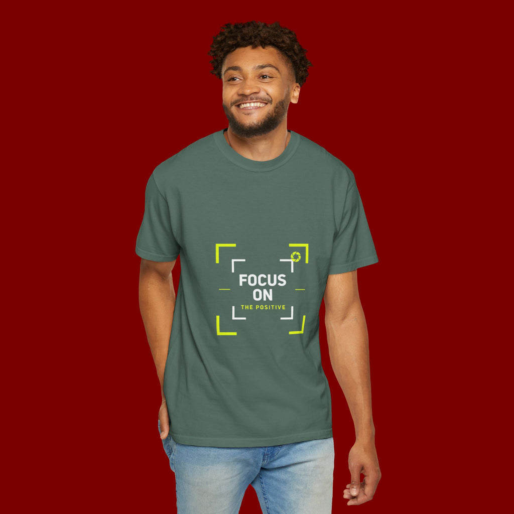 Minimalist 'Smile Frame' T-Shirt — Neon Accent Graphic Tee