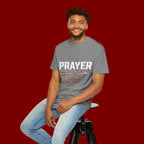 Prayer T-Shirt — Faith Arrow Graphic Tee ("Prayer: The Most Powerful Weapon")