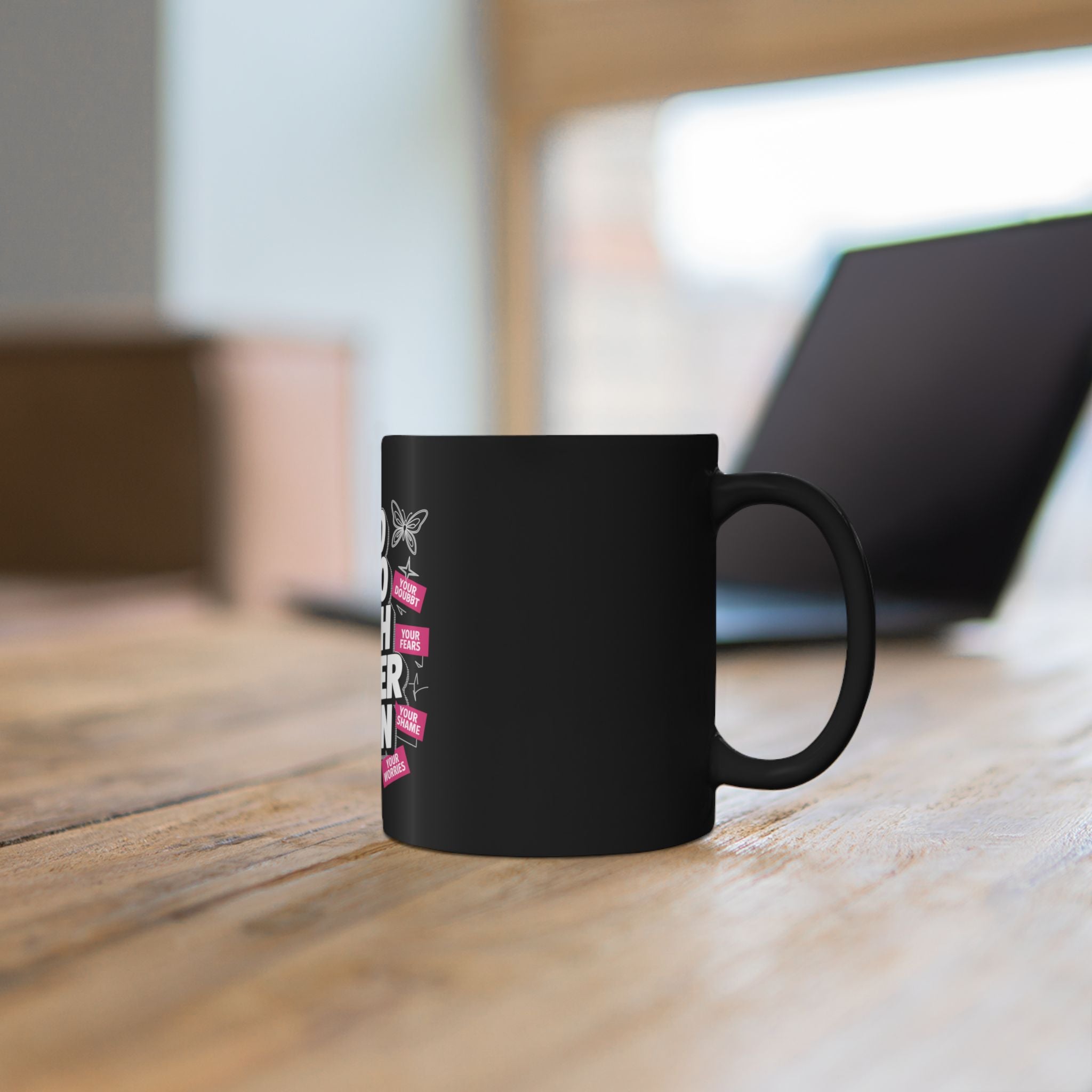 Inspirational Ceramic Mug — "God Is So Much Bigger Than" Faith Coffee Cup