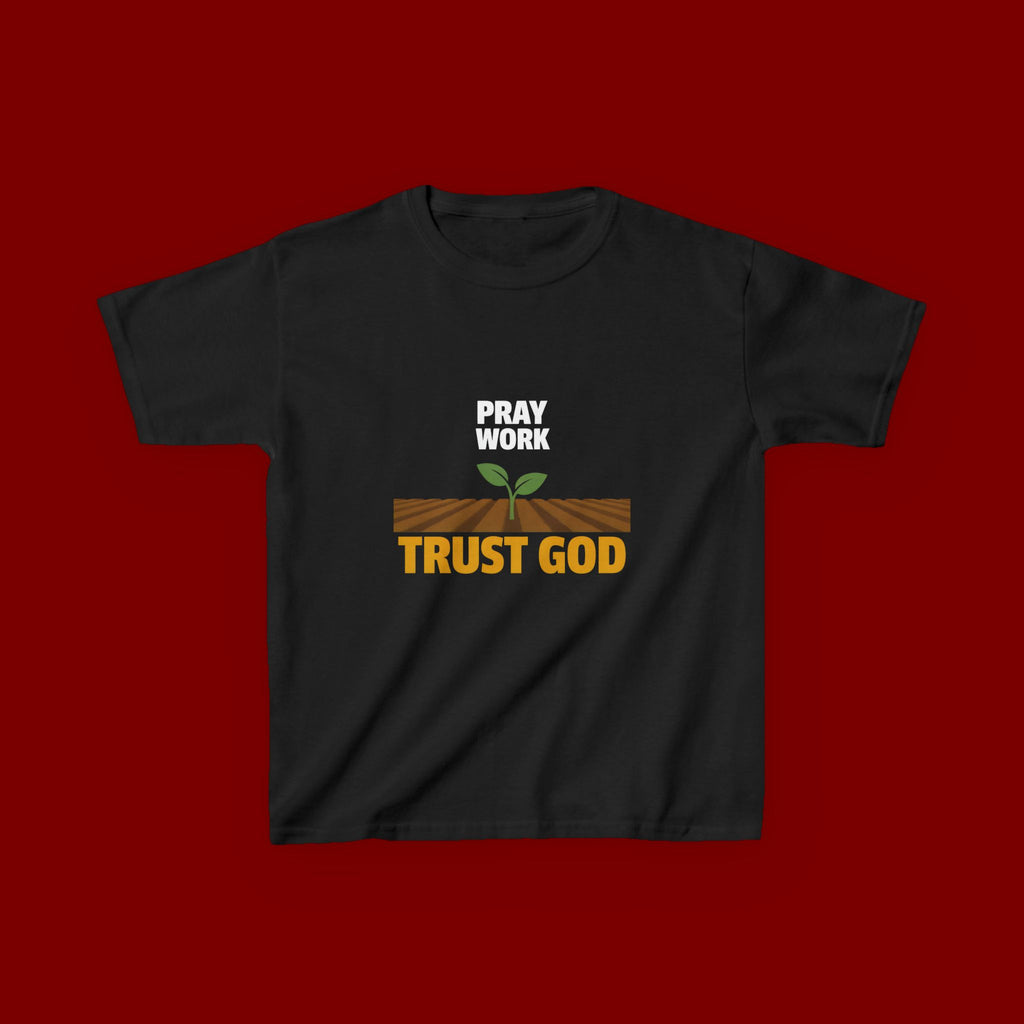 Kids Tee — "Trust God" Sprout Graphic