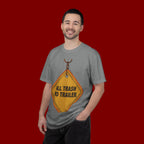 Funny Road Sign T-Shirt — "All Trash No Trailer" Graphic Tee