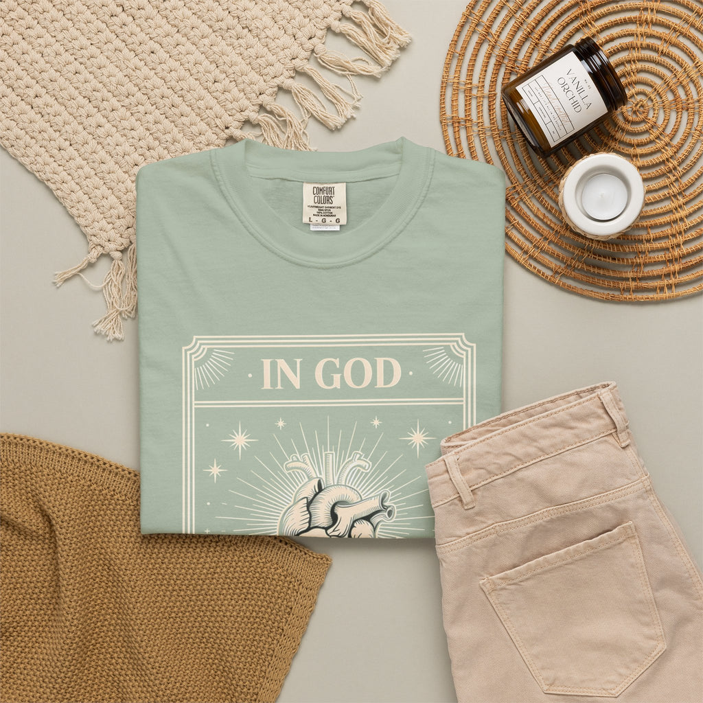 In God The Heart Finds Peace T-Shirt — Faith Graphic Tee