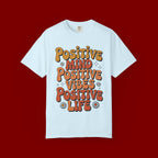 Positive Mind Positive Vibes Positive Life T-Shirt — Retro Daisy Graphic Tee