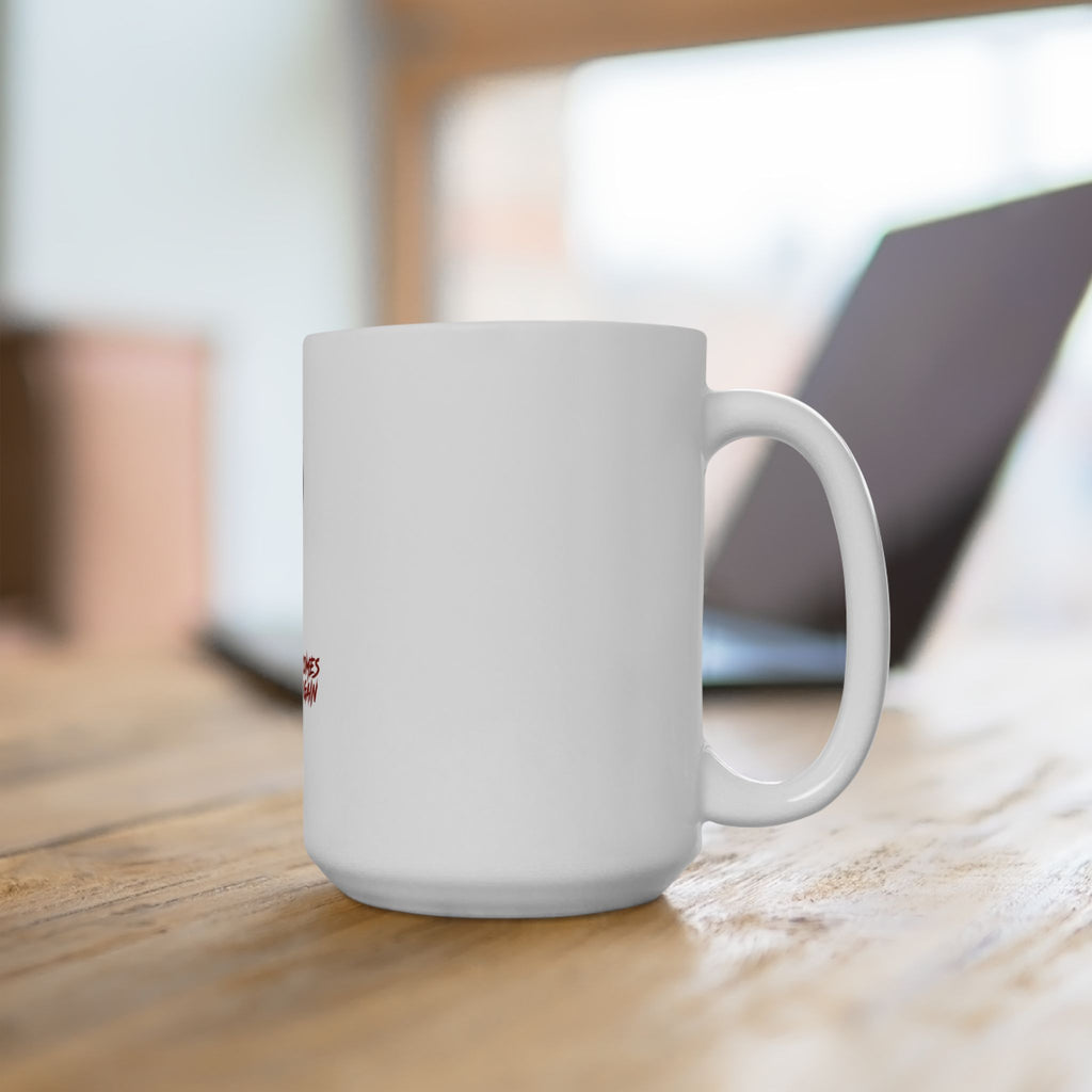 Time Never Comes Again Ceramic Mug — Matchstick Smoke Graphic Coffee Cup