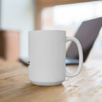 Time Never Comes Again Ceramic Mug — Matchstick Smoke Graphic Coffee Cup
