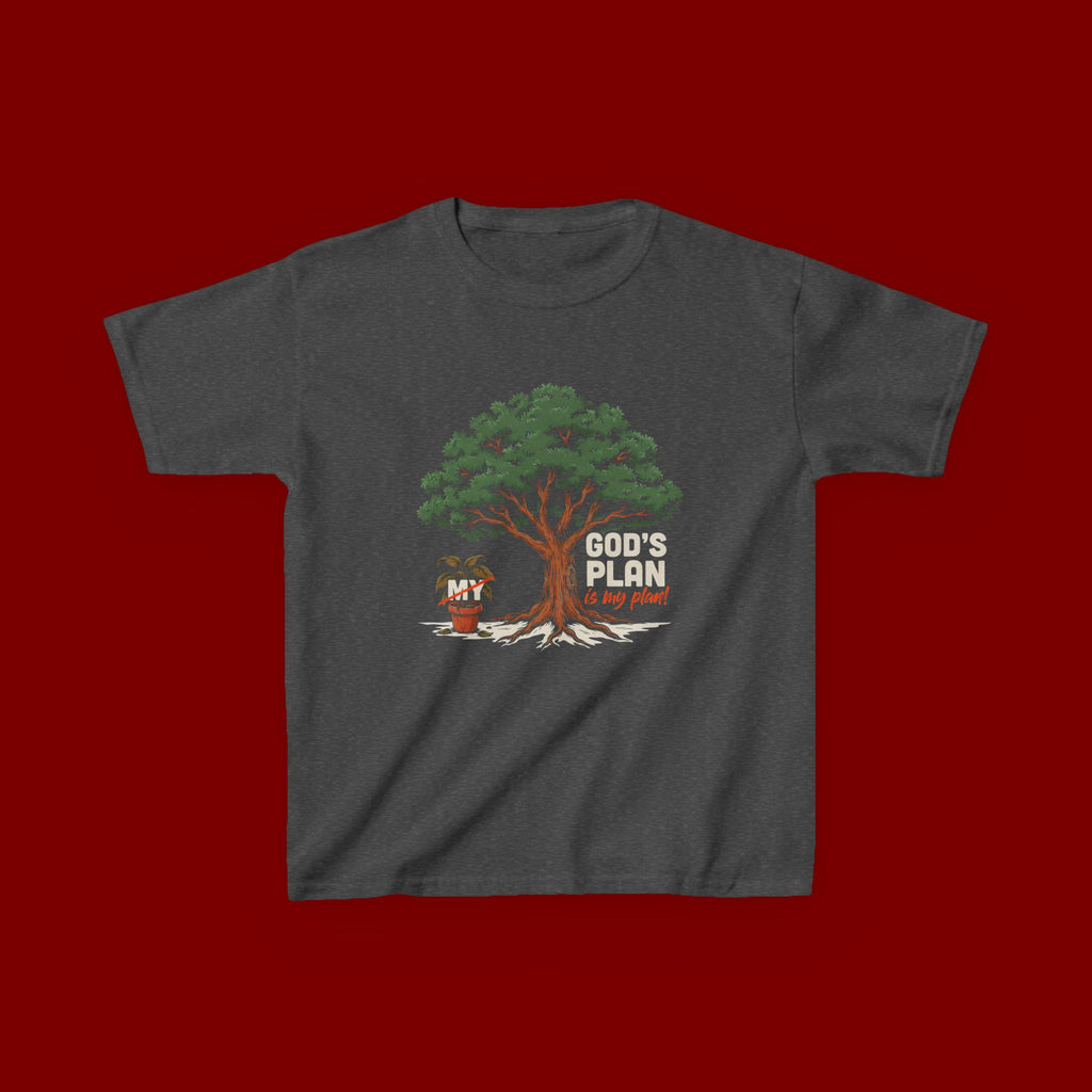 Kids Tee — Cute Tree & Plant Pot Illustration (“Grow Big, Little One”)