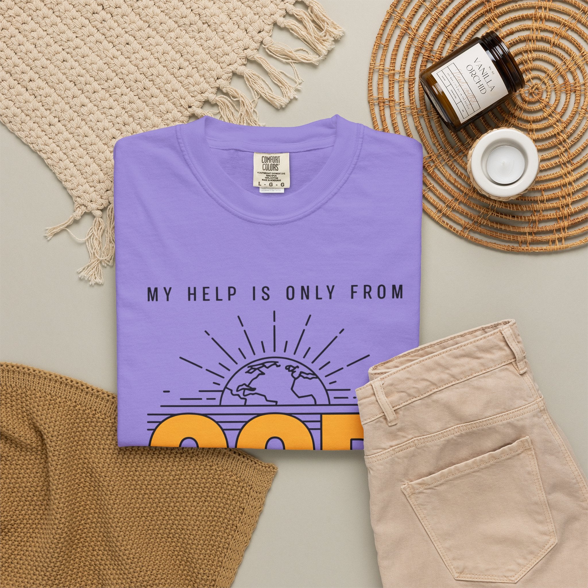 God The Creator T-Shirt — My Help Is Only From God Faith Tee