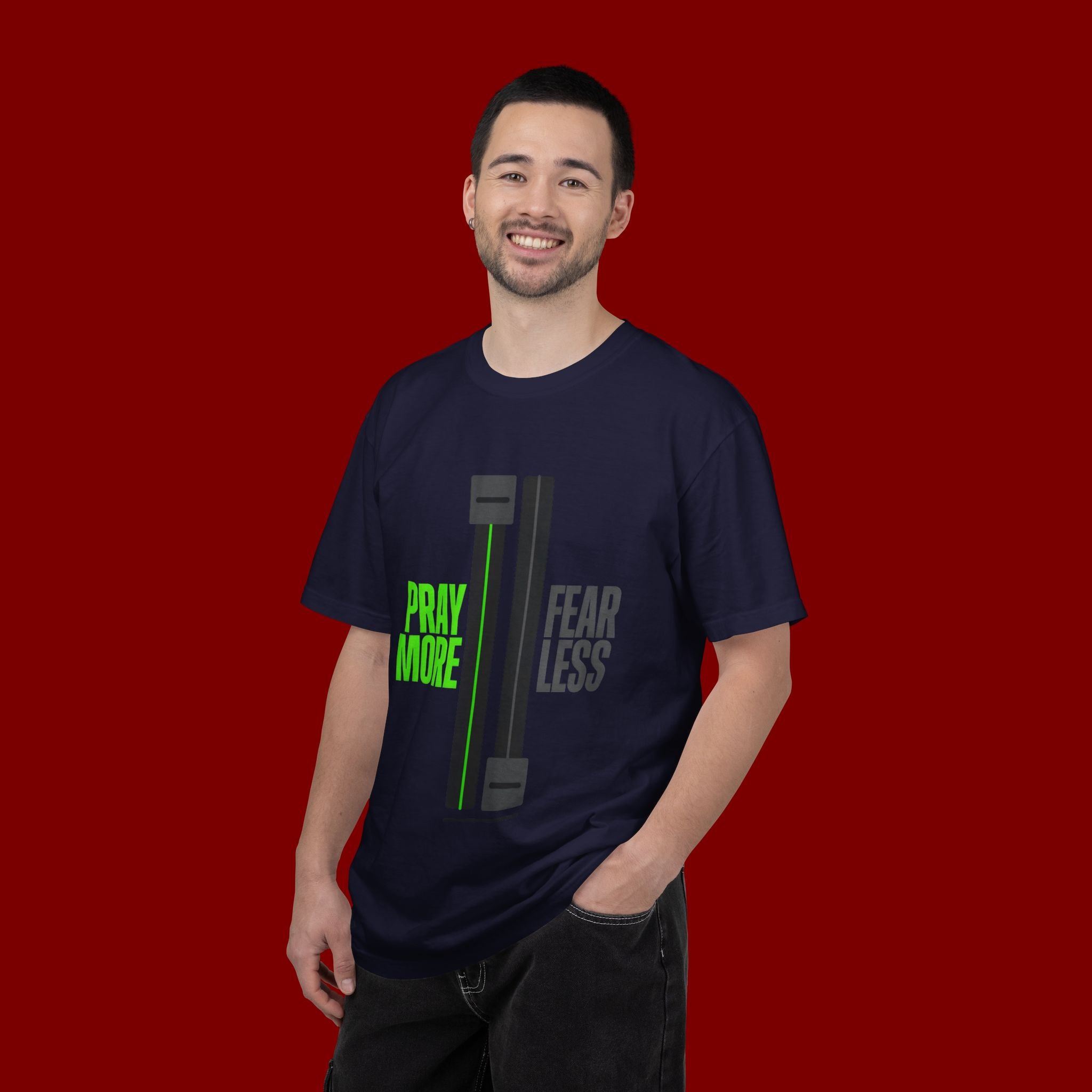 Pray More Fear Less T-Shirt — Inspirational Faith Graphic Tee