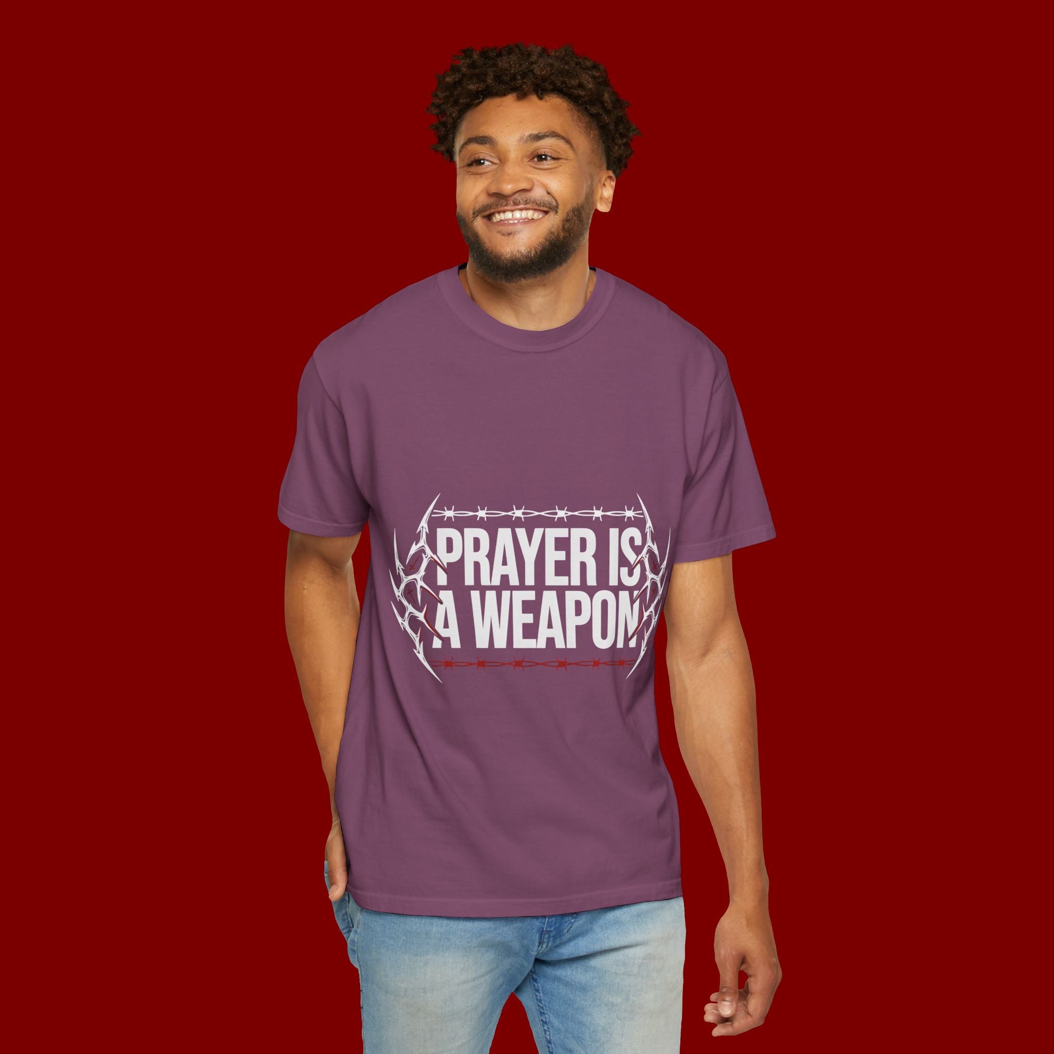Prayer Is A Weapon T-Shirt — Christian Faith Graphic Tee