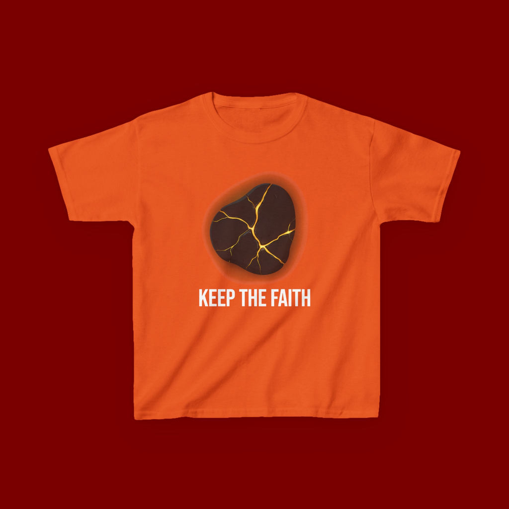Keep The Faith Kids Tee — Kintsugi Stone Inspirational Children's T-Shirt
