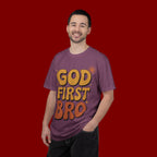 God First Bro T-Shirt — Retro Christian Faith Tee