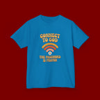 Kids Tee - "Connect to God" WiFi Prayer Graphic Shirt