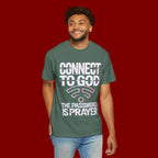 Connect to God T-Shirt — "The Password Is Prayer" Christian Faith Tee