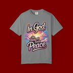 T-Shirt — “In God the Heart Finds Peace” Religious Faith Tee