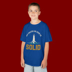 Kids T-Shirt — “My Faith in God is Solid” Lighthouse Christian Tee