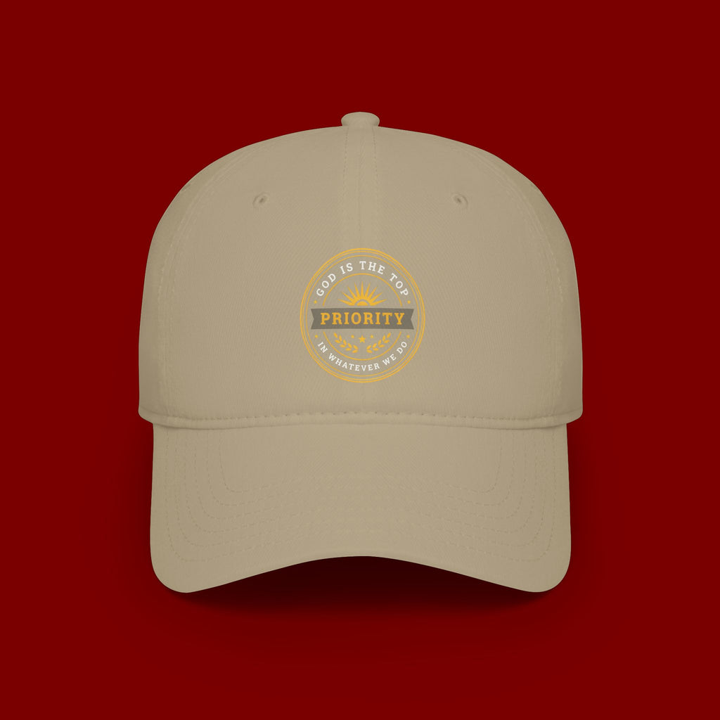 Baseball Cap — "God Is The Top Priority" Emblem Hat