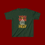 Kids Tee — "You Win When You Pray" Inspirational Christian Shirt