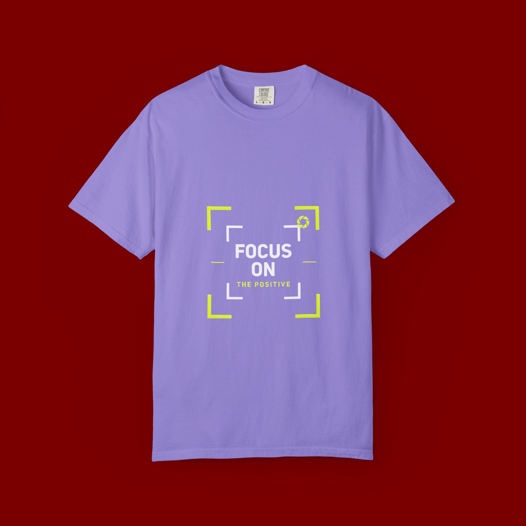 Minimalist 'Smile Frame' T-Shirt — Neon Accent Graphic Tee