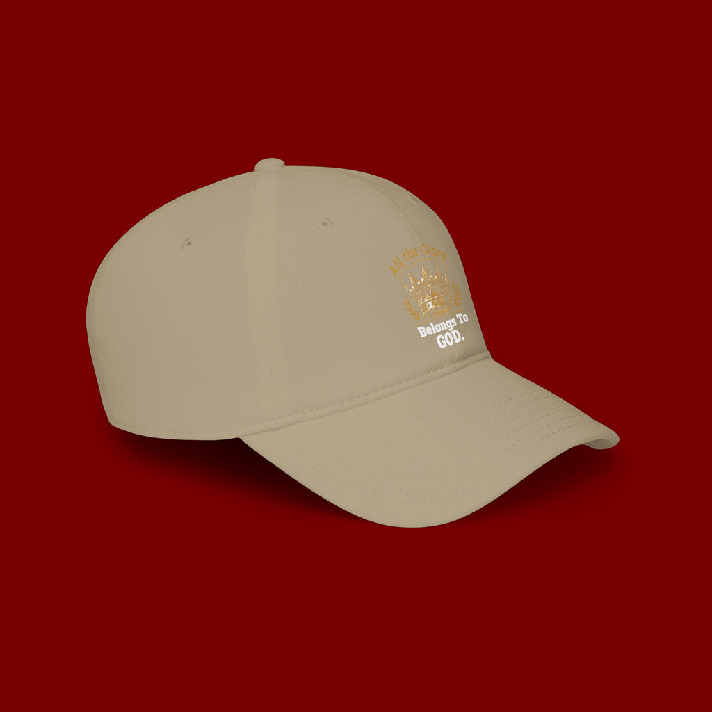 All the Glory Belongs to God Red Low Profile Baseball Cap