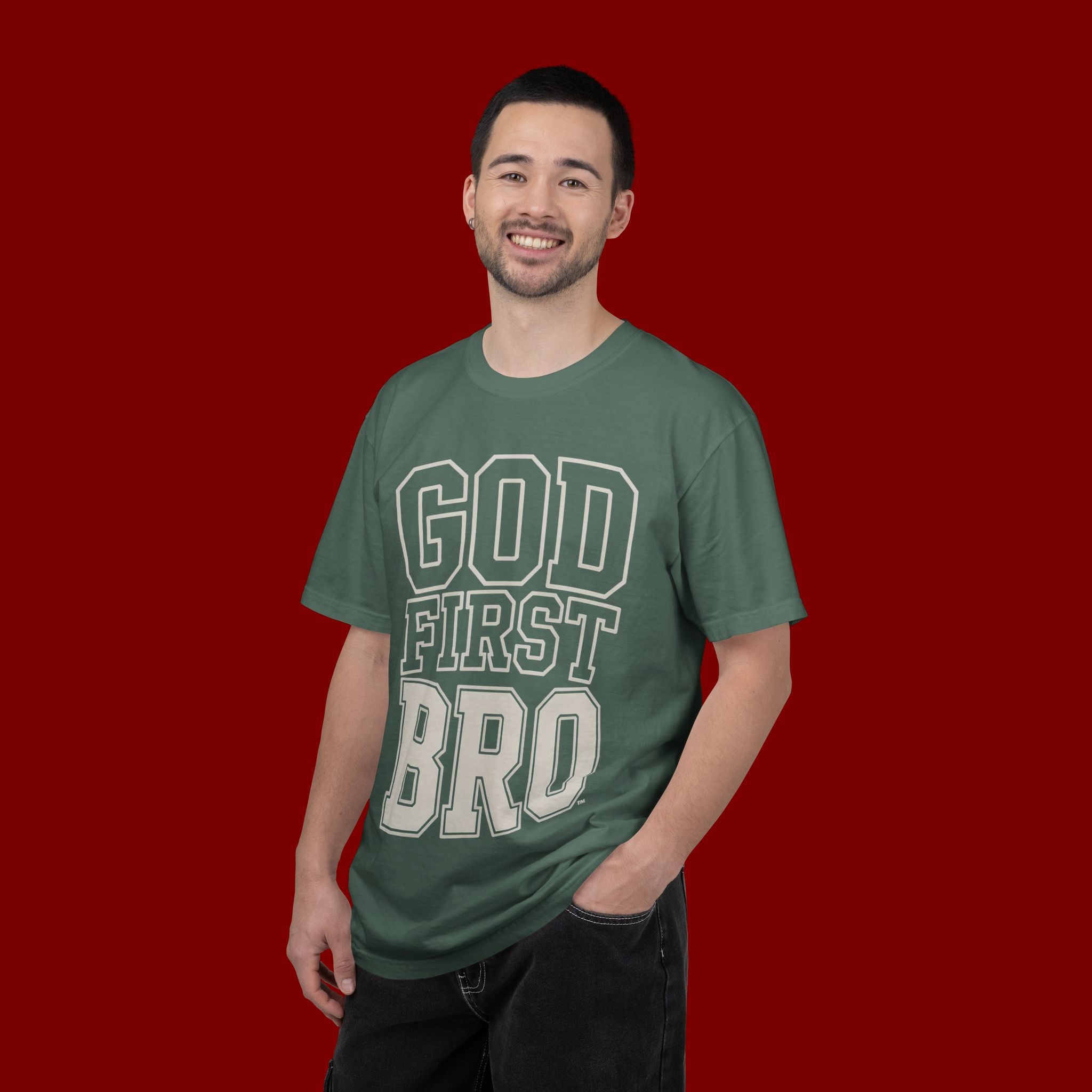 God First Bro T-Shirt — Faith-Based Graphic Tee