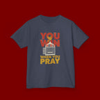 Kids Tee — "You Win When You Pray" Inspirational Christian Shirt