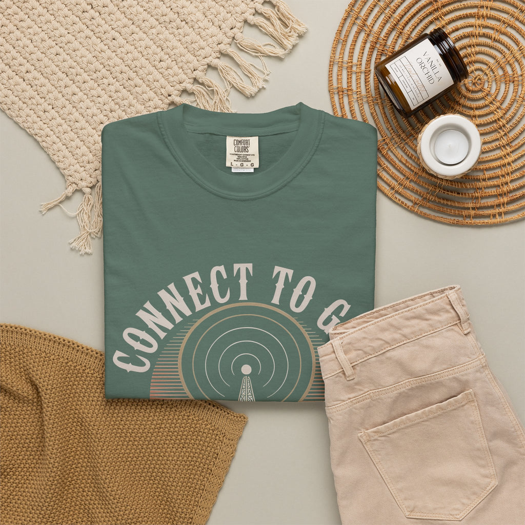 Connect to God T-Shirt — "The Password Is Prayer" Christian Faith Graphic Tee