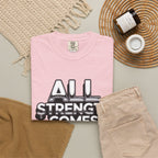 All Strength Comes From God T-Shirt — Christian Faith Graphic Tee