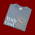 Faith T-Shirt — "With God, every hardship brings ease" Inspirational Christian Tee