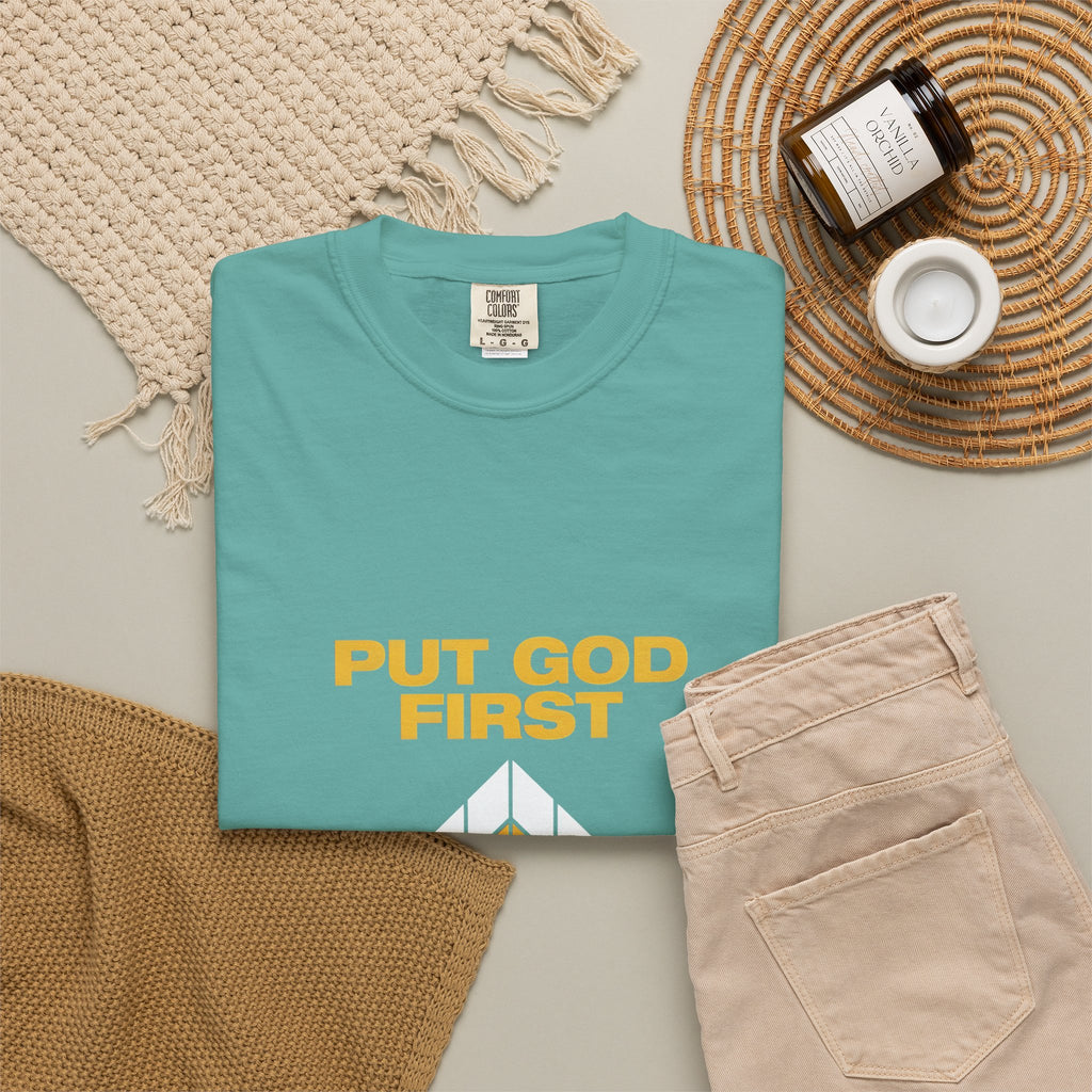 Put God First T-Shirt — Christian Faith Graphic Tee
