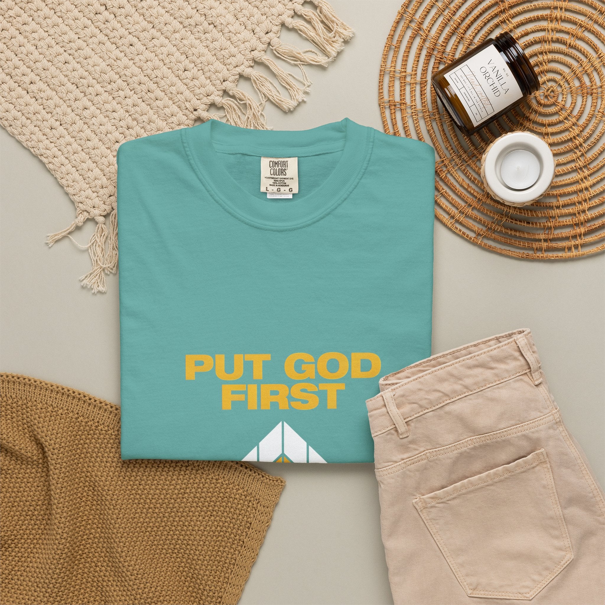 Put God First T-Shirt — Christian Faith Graphic Tee
