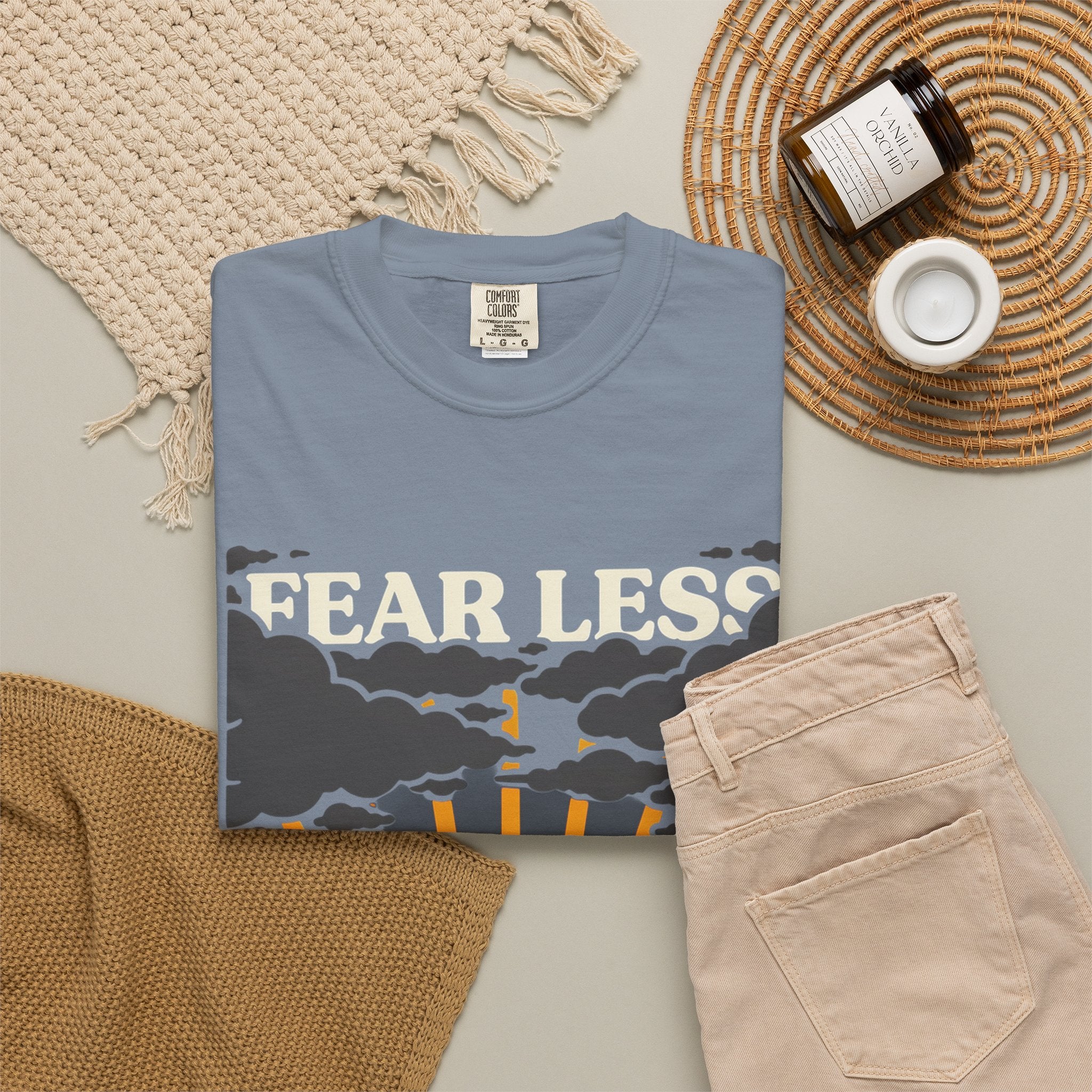 Fear Less Pray More T-Shirt — Inspirational Christian Graphic Tee
