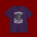 Kids T-Shirt — "Our Purpose Is To Please God, Not People" Faith Graphic Tee