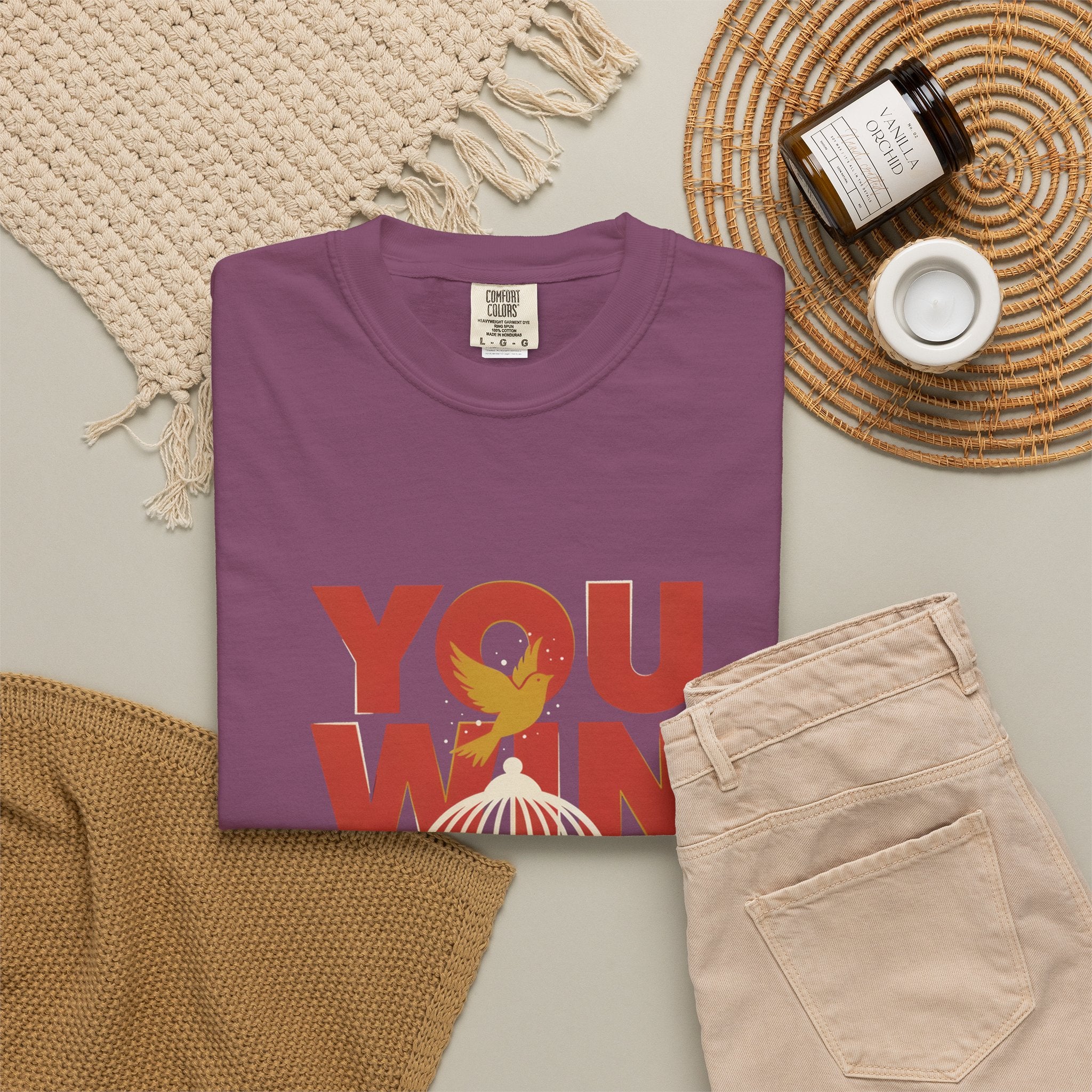 T-Shirt — "You Win When You Pray" Inspirational Faith Graphic Tee