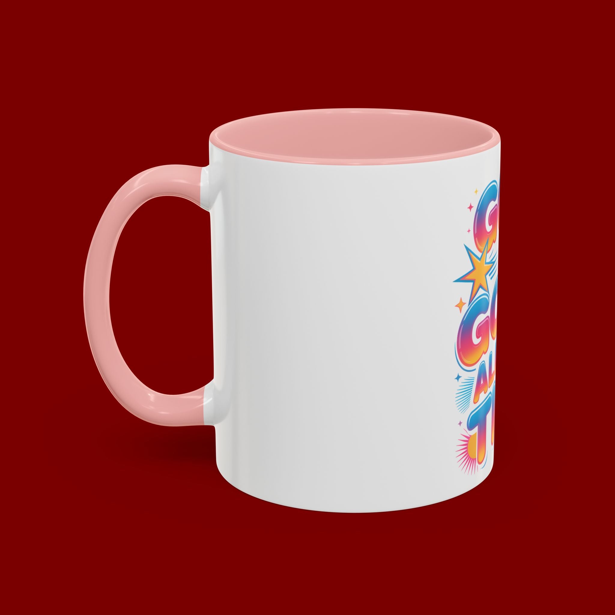 God Is Good All The Time Accent Coffee Mug — Inspirational Christian Coffee Cup (11/15oz)