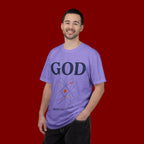God Above All Things T-Shirt — Faith Graphic Tee with Cosmic Design