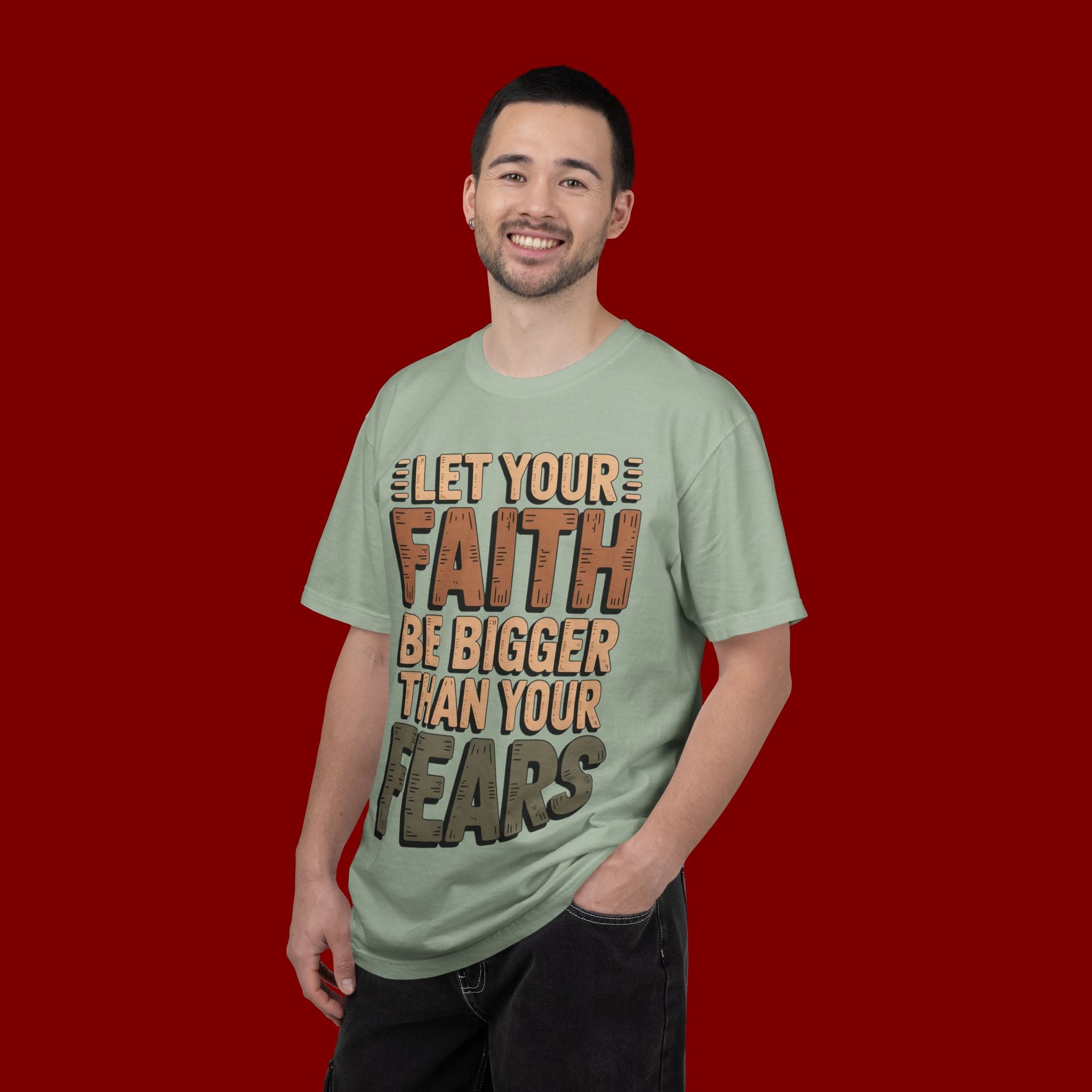 Faith Over Fear T-Shirt — Inspirational Christian Graphic Tee