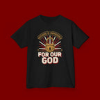 Kids 'For Our God' Christian Faith T‑Shirt — Inspirational Religious Tee