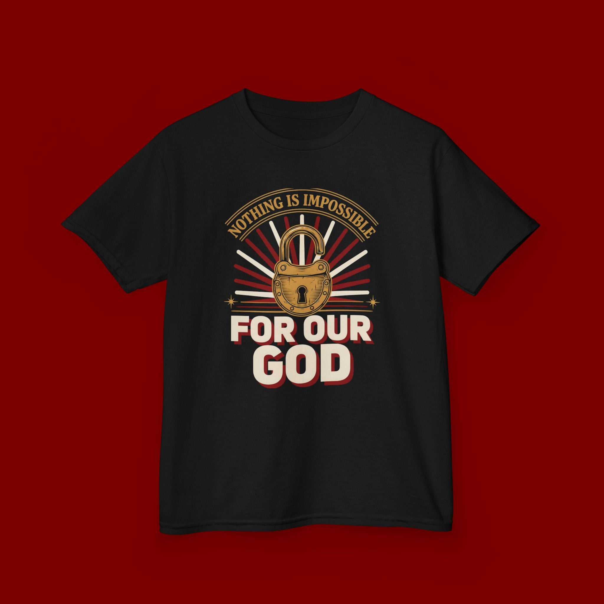 Kids 'For Our God' Christian Faith T‑Shirt — Inspirational Religious Tee